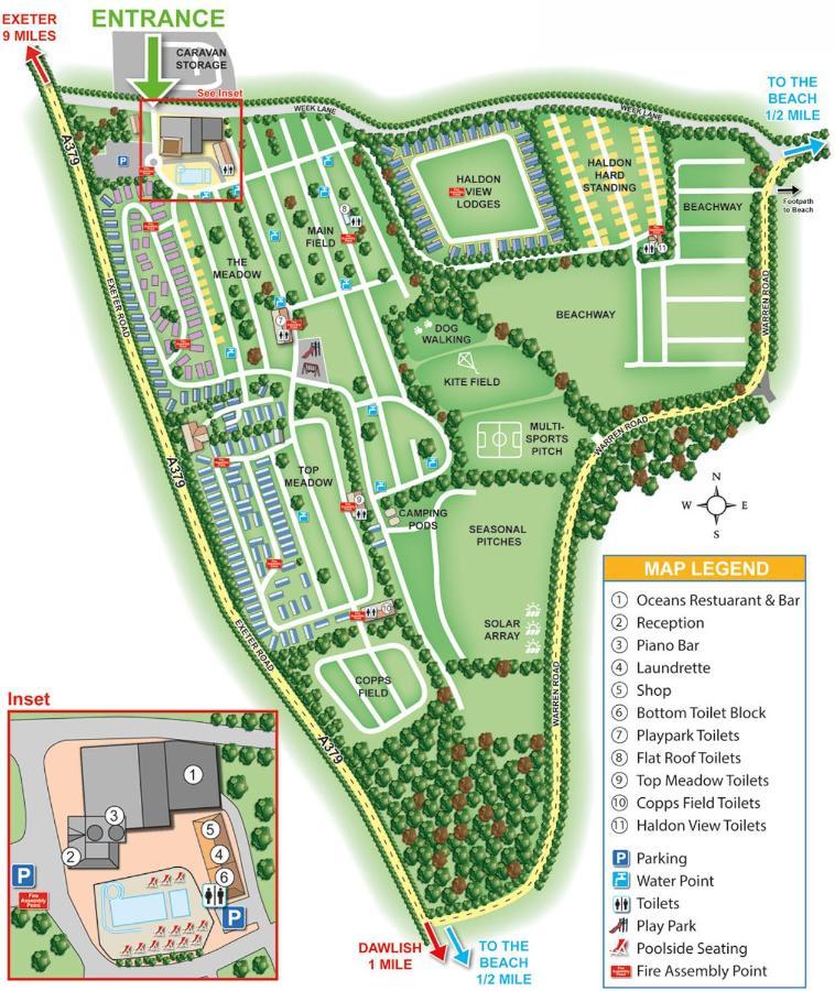 Static Caravan On Lady'S Mile Holiday Park Dawlish Exteriér fotografie